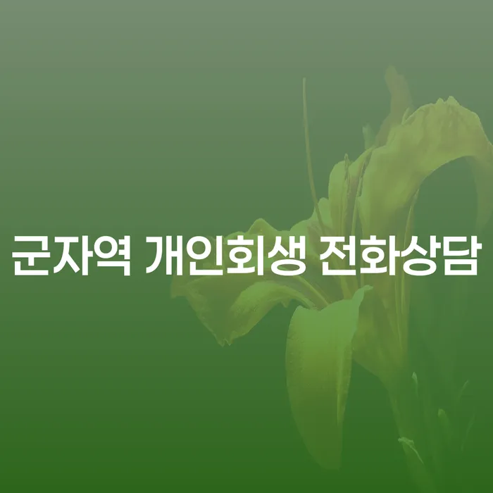 군자역 개인회생 전화상담