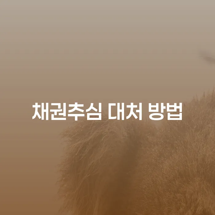 채권추심 대처 방법: 어떻게 대응해야 할까요?