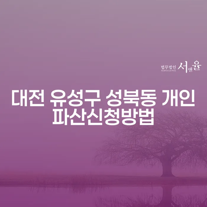 대전 유성구 성북동 개인파산 신청 방법, 막막한 현실에서 희망을 찾다